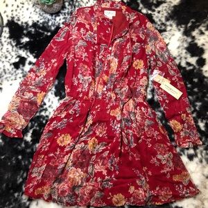 Ralph Lauren Red Floral Dress